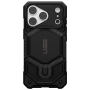 Противоударная накладка UAG MONARCH PRO с Magsafe с защитой на модуль камеры совместимая с 18 Pro Max/17 Pro Max черный карбон