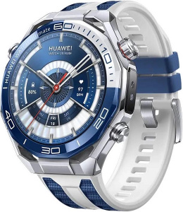 Смарт-часы Huawei Watch Ultimate 2 (MCH-AL00) циркониевый корпус стального цвета (Двухцветный ремешок из фторэластомера+стальной ремешок) РСТ