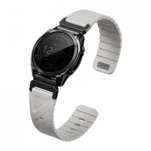 Силиконовый ремешок UNIQ Fluo для Garmin 22 mm (Mist Grey) серый