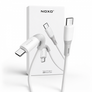 Кабель NOXO PD Type-C/Type-C 60W 1m белый
