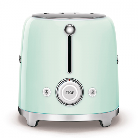 Тостер SMEG TSF02PGEU, 4 ломтика, цвет пастельный зеленый - фото 2