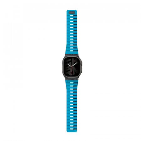 Ремешок Skinarma совместимый с Apple Watch (44/45/46/49 mm) голубой/черный - фото 2