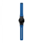 Силиконовый ремешок UNIQ Fluo для Garmin 22 mm (Ocean Blue) голубой