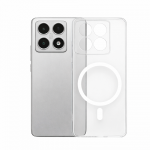 Противоударная накладка Cabal Premium Clear Case c MagSafe совместимая с Ксиаоми Ми 14T прозрачная