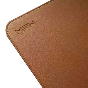 Коврик для компьютерной мыши MIIIW Oversized Leather Cork Mouse Brown (коричневая)