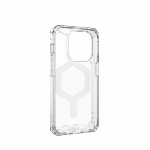 Противоударная накладка UAG Plyo MagSafe белый совместимая с iPhone 15 Pro прозрачная 