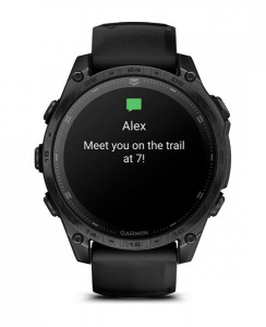 Умные часы Garmin TACTIX 8 47 мм AMOLED Sapphire DLC titanium with black (черные c силиконовым ремешком) (010-03405-00) EAC