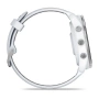 Умные часы Garmin Forerunner 965 AMOLED White Carbon Gray DLC Titanium Bezel (серебристый/белый ремешок) (010-02809-A1)