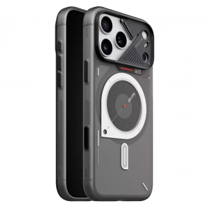 Противоударная накладка Aulumu Frosted Case с MagSafe совместимая с iPhone 18 Pro/17 Pro затемненная матовая
