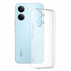 Силиконовая накладка Partner совместимая с Поко X8 Pro Max прозрачная