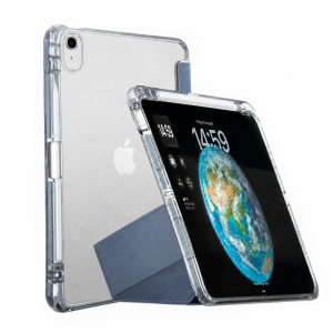 Чехол-книжка Mosbros Clear-Pro совместимая с iPad 10 (2022) 10.9"/iPad 11(A16) (2025) синяя