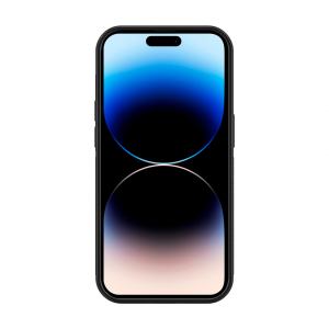 Накладка из эко-кожи Juteni с картхолдером совместимая с iPhone 15 Pro Max черная