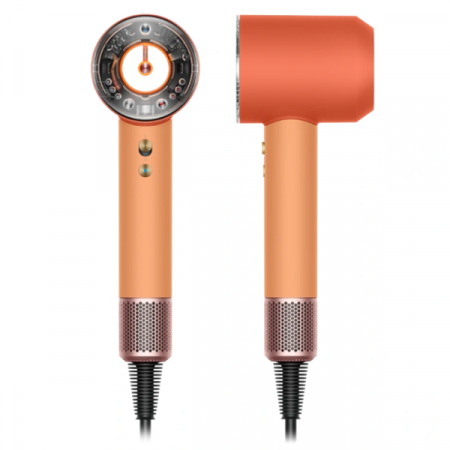 Фен Dyson Supersonic HD16 Nural Apricot/Topaz (абрикос/топаз) с диффузором (вилка ЕАС) - фото 2