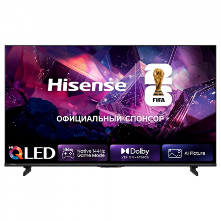 Телевизор Hisense 50" 50E7S PRO 4K UltraHD, 3840x2160, 144 Гц, QLED, HDR, SmartTV, HomeOS ЕАС (гарантия Hisense)