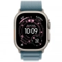 Apple Watch Ultra 3 (2025) GPS + Cellular, 49 мм, корпус из бежевого титана, ремешок Alpine (M) цвета blue (голубой) MEWM4