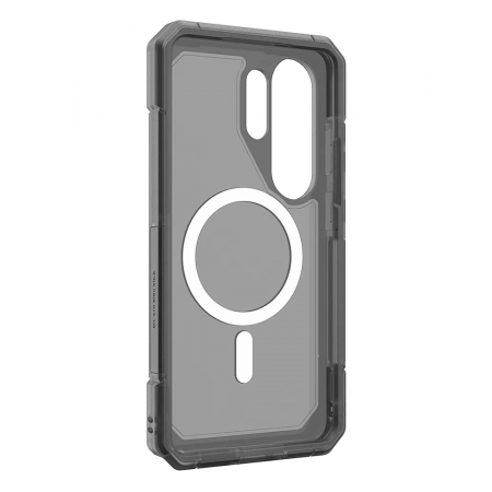 Противоударная накладка Uag Troorer с MagSafe совместимая с Samsung Galaxy S26 Ultra прозрачная серый кант - фото 2