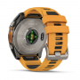 Умные Часы Garmin Fenix 8 51 mm AMOLED Sapphire Orange/ Graphit ( графит с оранжевым ремешком) (Titanium with silicone band) (010-02905-53) (Тайвань)