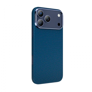 Кевларовая накладка  KEEPHONE KEVLAR NORRA с MagSafe совместимая с iPhone 17 Pro синий