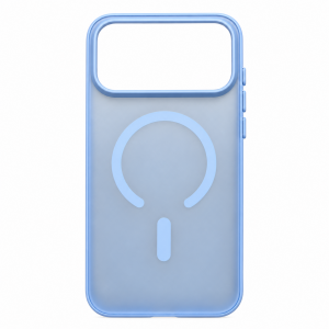 Противоударная накладка Keephone Gearmag с Magsafe совместимая с 18 Pro/17 Pro голубой