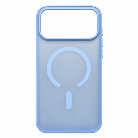 Противоударная накладка Keephone Gearmag с Magsafe совместимая с 18 Pro/17 Pro голубой - фото 2