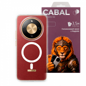Противоударная накладка Cabal Premium Clear Case c MagSafe для Honor X9D прозрачная