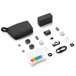 Комплект беспроводного микрофона DJI Mic Mini 2S (2 TX + 1 RX + чехол для зарядки) черный ЕАС