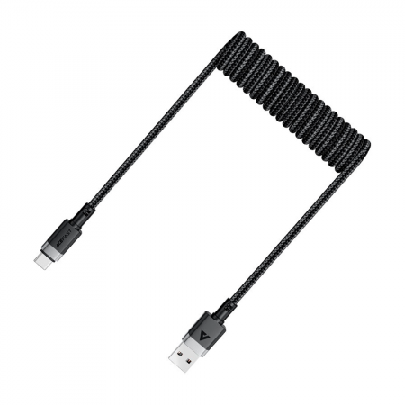 Кабель AceFast USB/Type-C C14-04 3A 1.2м черный - фото 2