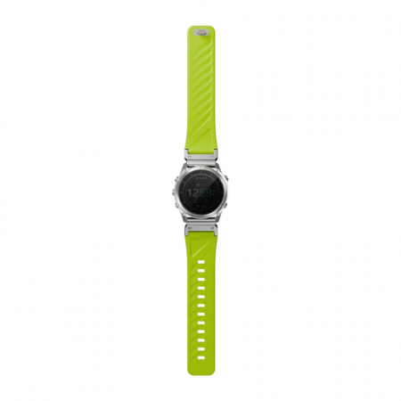 Силиконовый ремешок UNIQ Fluo для Garmin 22 mm (Dark-Lime) желто-зеленый - фото 4
