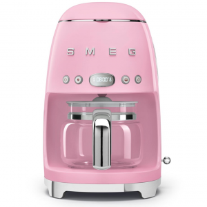 Капельная кофеварка SMEG DCF02PKEU, 10 чашек, 1,4 л, цвет розовый