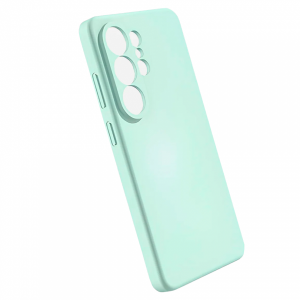 Накладка Silicone Case совместимая с Samsung S26 Ultra (SC) мятная