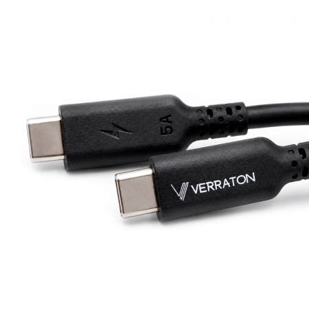 Кабель Verraton Type-C/Type-C (VR-CTC-151) 5А черный - фото 3