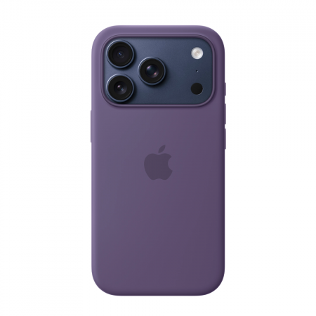 Накладка Silicone Case с MagSafe совместимая с iPhone 17 Pro Max фиолетовая LB - фото 3