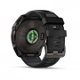 Умные часы Garmin Fenix 8 51mm Solar Sapphire DLC Carbon Grey titanium with black peddle gray (сапфирово-титановый с серым ремешком) (010-02907-10)