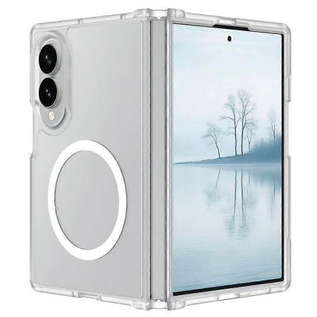 Противоударная накладка Cabal Premium Clear Case c MagSafe для Samsung Galaxy Fold 8 прозрачная - фото 2