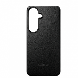 Накладка из эко кожи Kindsuit Case с MagSafe совместимая с Samsung Galaxy S26 черная (LB)
