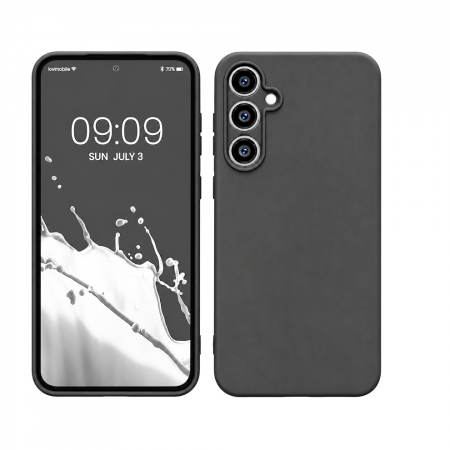 Накладка Silicone Case совместимая с Samsung S23 FE (SC) серая 