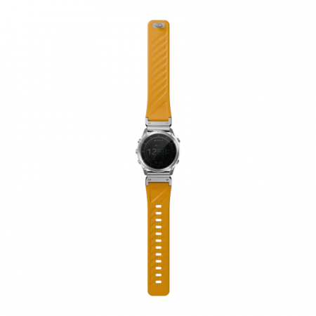 Силиконовый ремешок UNIQ Fluo для Garmin 26 mm (Pale Orange) оранжевый - фото 5