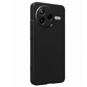 Силиконовая накладка Partner совместимая с ПОКО F7 Pro черная