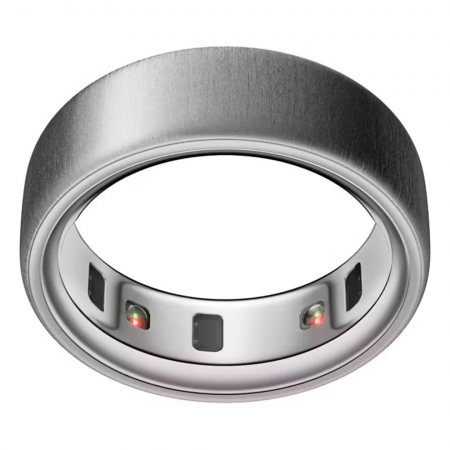 Умное кольцо Oura Ring 4 - Brushed silver (Матовое серебро), Size  6 - фото 3