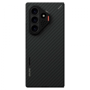 Кевларовая накладка Aulumu Aramid Fiber Case совместимая с Samsung Z Fold8 Ultra черная
