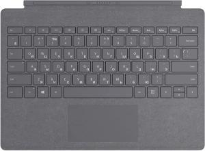 Чехол-клавиатура для Microsoft Surface Pro 12" 11th (Ru гравировка) темно-серая