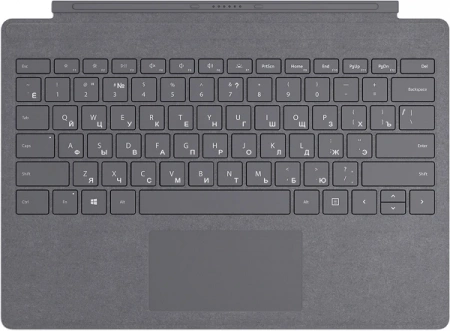 Чехол-клавиатура для Microsoft Surface Pro 12" 11th (Ru гравировка) темно-серая