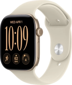 Apple Watch Series 12 (MJEP4) 46mm Light Gold Al Sand SB (золотистый /песочный спортивный ремешок) (M/L)