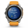 Умные Часы Garmin Fenix 8 51 mm AMOLED Sapphire Orange/ Graphit ( графит с оранжевым ремешком) (Titanium with silicone band) (010-02905-53) (Тайвань)