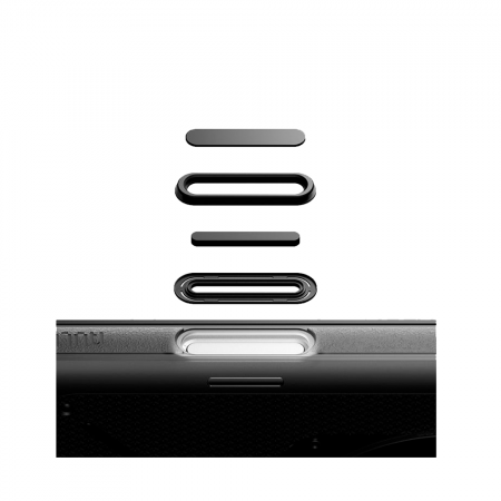Противоударная накладка Aulumu Raged с MagSafe совместимая с iPhone 17 Pro черная  - фото 4