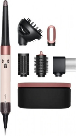 Стайлер Dyson HS08 Special edition Airwrap i.d. straight+wavy Ceramic Pink/Rose Gold (керамический розовый/розовое золото) (кейс) с диффузором