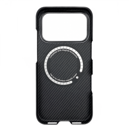 Кевларовая накладка Cabal Kevlar Case Ultra-Slim Monogram совместимый с iPhone 17 Pro Max черный - фото 2