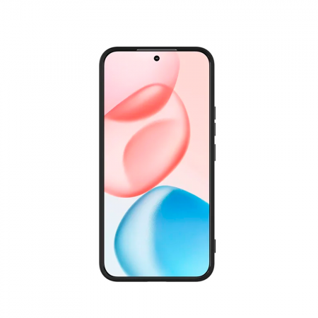 Накладка Silicone Case совместимая с Honor 400 черная - фото 2