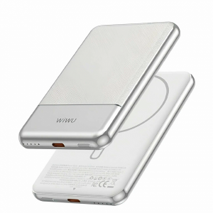 Внешний аккумулятор Wiwu Silver Seraph с MagSafe 5000mAh 20W серебро ССС