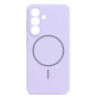 Накладка Silicone Case с MagSafe совместимая с Samsung S25 /S24 лавандовая LB